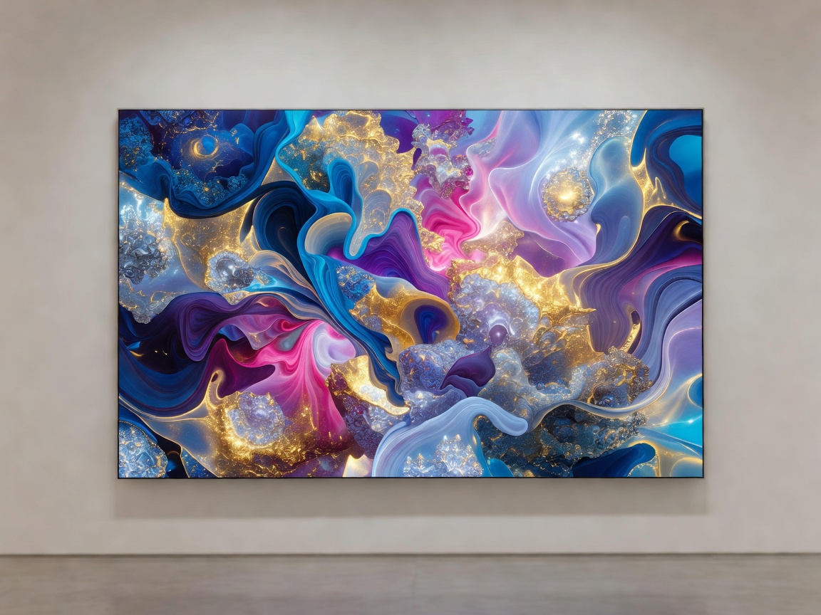 Midjourney v6 generative visual artwork display